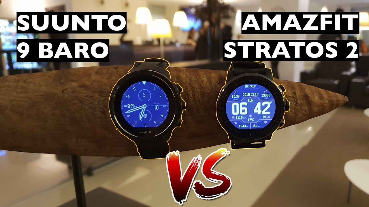 pegatina zapatilla demandante Amazfit Stratos vs Suunto 9 Baro - 169 € VS 500€ - YouTube