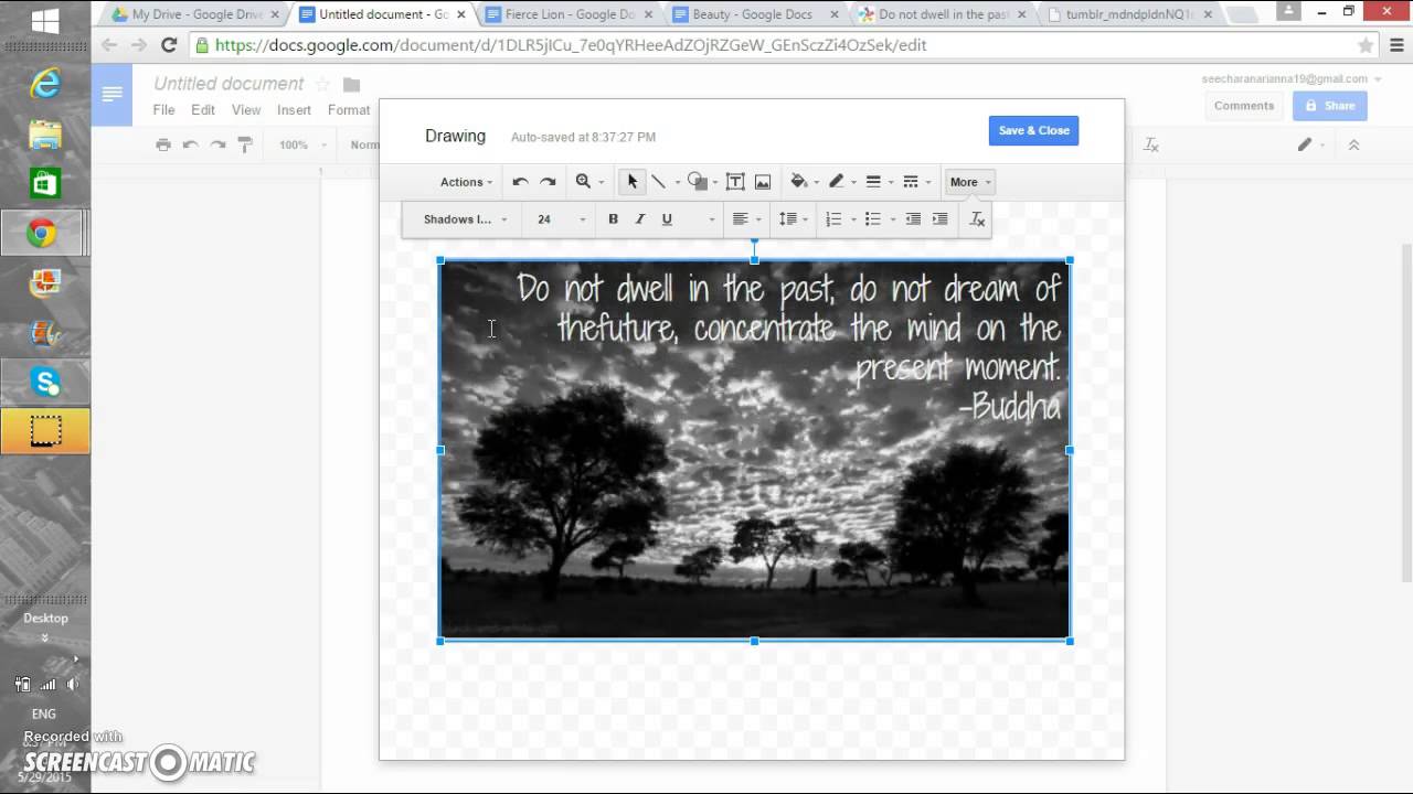 How to Write in a Picture on Google Docs - YouTube