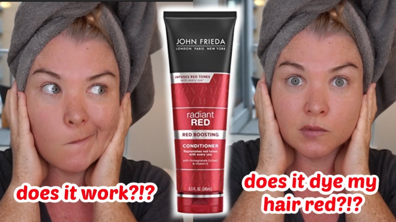 John Frieda Radiant Red Red Boosting Conditioner Demo And Review