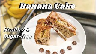i tried baking | healthy & sugar-free banana cake :)