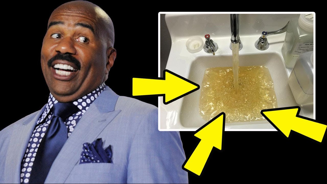 Steve Harvey tells Flint caller: 'Enjoy your nice brown glass of water'