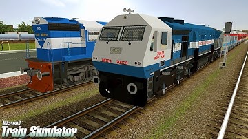 Dibrugarh-New Delhi Rajdhani Express | MSTS Open Rails| | Journey Part-2  | By Pardesi Gamer