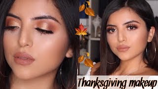 SIMPLE THANKSGIVING MAKEUP TUTORIAL.