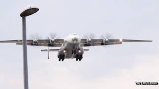 Antonov AN-22A UR-09307 arrival (OST/EBOS) Ostend Airport 08august2020