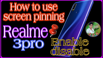 Realme 3 pro how to use screen pinning  very usefull tricks 26/8/2019