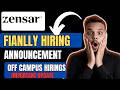 Finally Zensar Hiring 2026 | Off Campus Drive for Freshers | Amex | FI , Amex , Dun | Latest Jobs