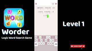 Worder Logic Word Search Level 1 Walkthrough 🧩 | Go Answer 🎮 screenshot 4