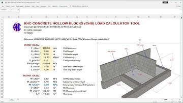 RHC CHB Load Calculator Tool as per NSCP 2015