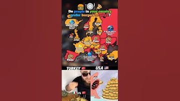 Do people in your country prefer burger or pizza?🍔🍕 #europe #geography #mapping #countries #memes