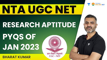 Research Aptitude 2023 PYQs | NTA UGC NET | Bharat Kumar