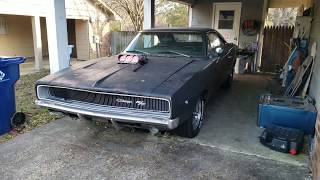 1968 Dodge Charger R/T Cold Start