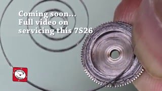 Seiko 7S26 Removing mainspring from barrel - Seiko 5 - YouTube