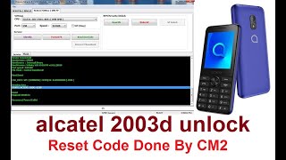 alcatel 2003d unlock Reset Code Done By CM2