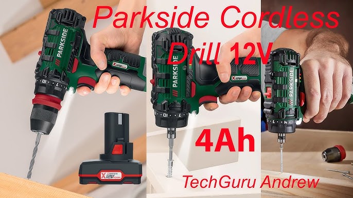 12V) (Parkside PBSA Team 12 seria - Masina insurubat 12v Drill gaurit YouTube E4 Parkside de Cordless si
