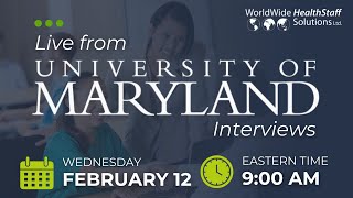 Live from University of Maryland Interviews