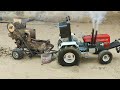 We made a machine science project for peeling peanuts  powerful tractor machine 