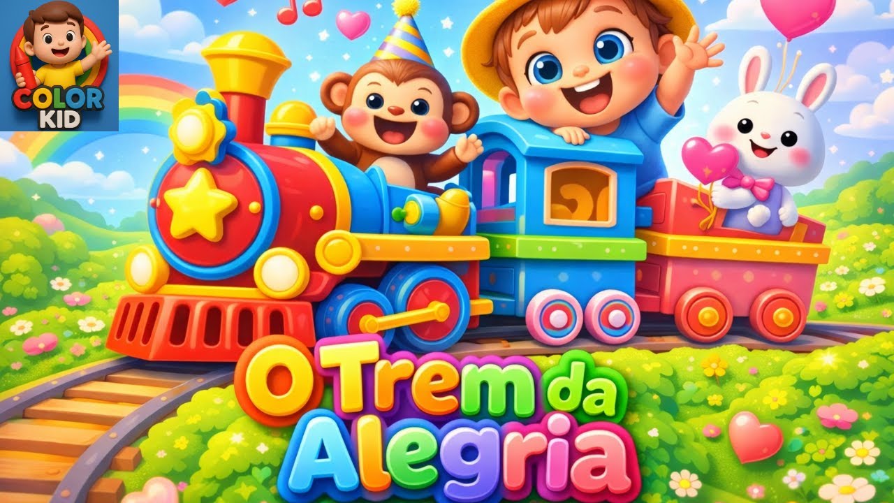 O Trem da Alegria – hábitos saudáveis.  | Historinhas e Músicas Infantis | Canal Color Kid