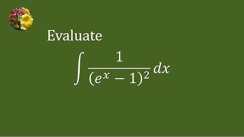 Indefinite Integrals (SMY-MA- calculus with Analytic Geometry - 4.4-15)