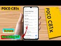 how to screen recording in poco c81x, poco c81x screen recording with sound