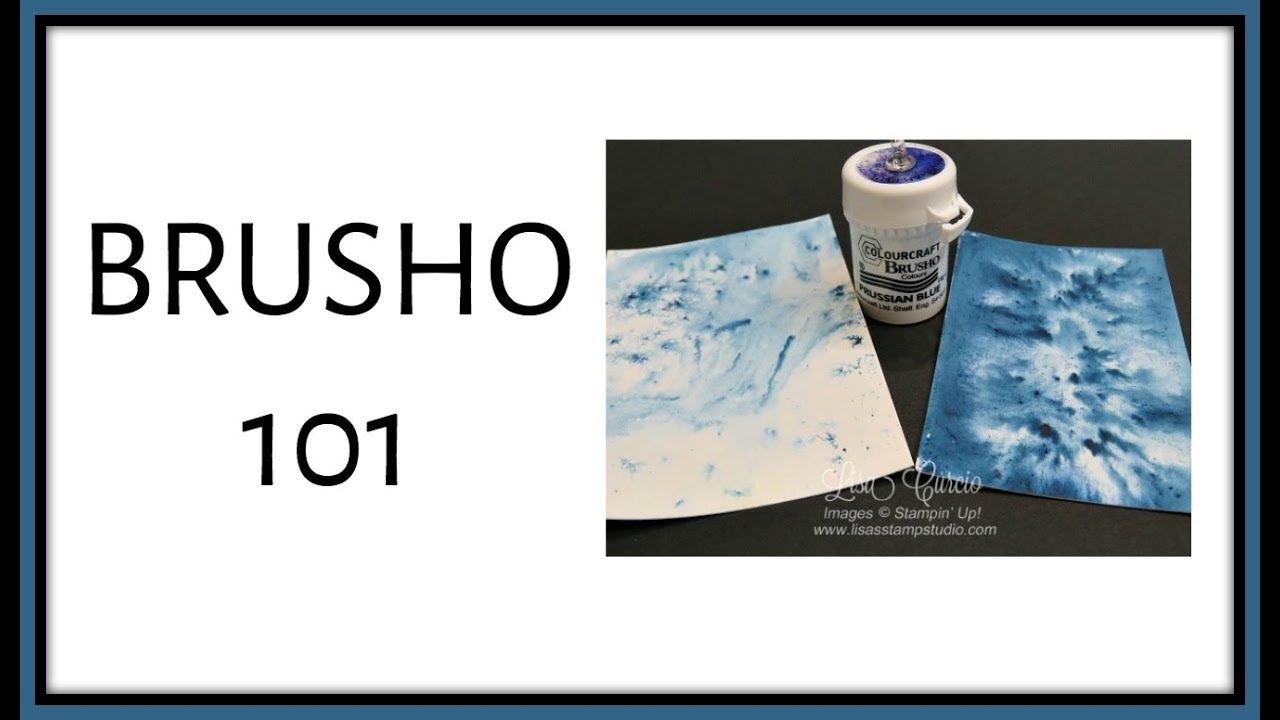 Quick Crafting Tip - Brusho 101 - Lisa's Stamp Studio