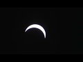 Total solar eclipse as viewed in Cedar Rapids, Iowa