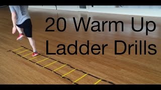 20 Beginner to Advance Warm Up Agility Ladder Drills