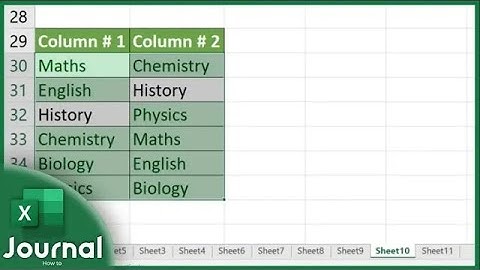 How to Compare Two Columns in Excel to Find Differences