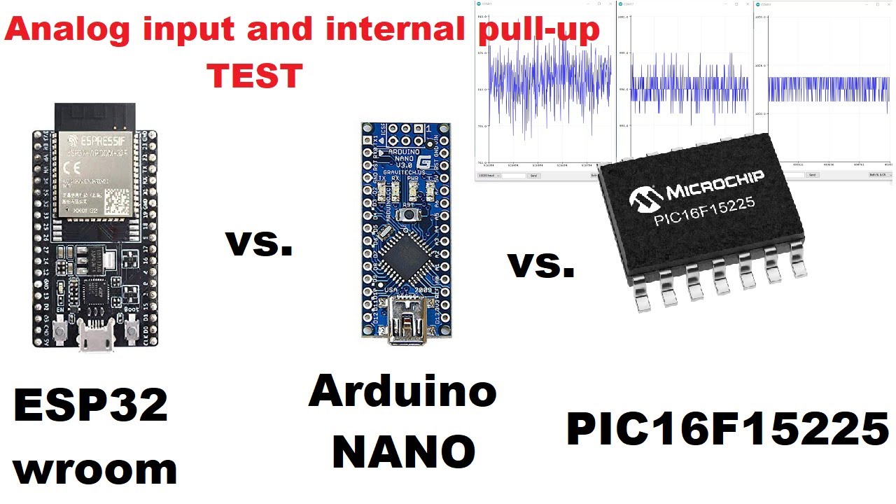 💡 ESP32 vs Arduino vs PIC16F Analog Comparison - YouTube