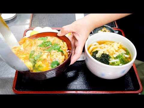 毎朝５時から熟練の高速寿司さばきが炸裂する地元密着うどん丼食堂の１日丨Best Udon & the Sushi Made by Our Mothers