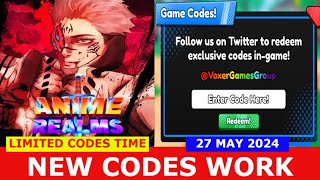 *NEW CODES MAY 27, 2024* [🔥Update 1!] Anime Realms Simulator ROBLOX | LIMITED CODES TIME