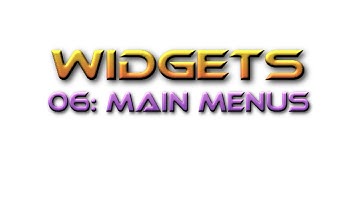 Unreal Engine Tutorial Widgets 06: Main Menus