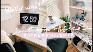 EXTREME ROOM MAKEOVER: how I created an aesthetic bedroom office