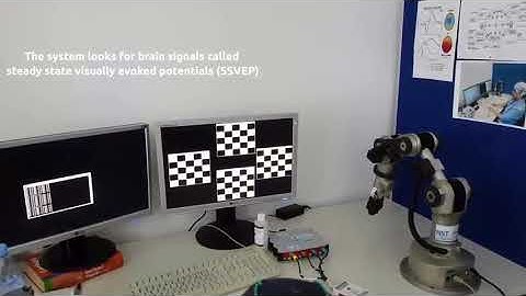 Real time Robot Arm Control using SSVEP based BCI