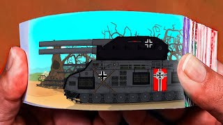 Landkreuzer P 1000G Ratte Gepanzert Flipbook Animation | Tank Cartoon