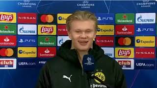 Erling Haaland Crazy Funny Interview - Are You Gonna Sleep Alone Tonight?