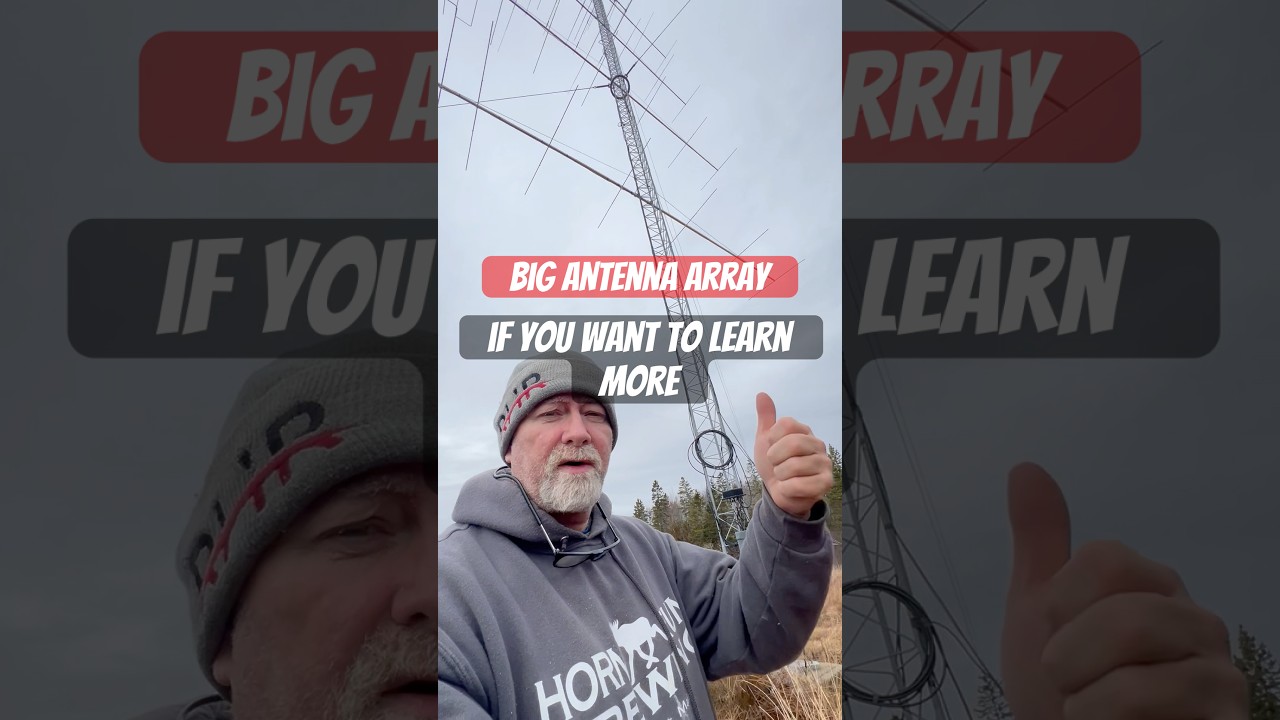 Impressive Ham Radio Tower for Six Meters! Known as the magic band! 