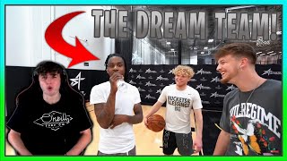 Me \& Polo G Teamed Up And Went CRAZY! 2v2 Basketball In LA! *REACTION*
