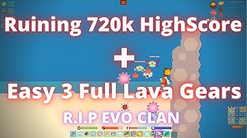Starve.io - Ruining 720k Highscore  +  Easy 3 Full Lava Gears