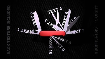 Swiss Knife Promo - After Effects template