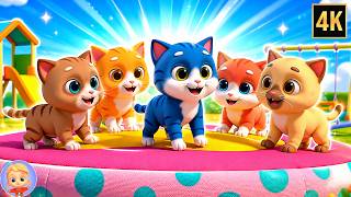 five little kittens jumping bed animal songs kids nursery