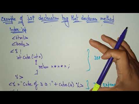 JSP declaration tag | Scripting elements | Web Technology | Lec - 50 | Bhanu Priya