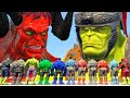 Red Hulk Lucifer SMASH Hulk Ragnarok vs Hulk Army - What If