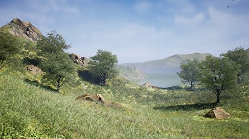 Unreal Engine 4 - Landscape - Mountain valley