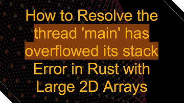 How to Resolve the thread 