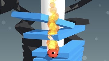 STACK BALL Game - Walkthrough Gameplay IOS Android | Video Animation 3D | MEGA GAMEPLAY #35 Shorts