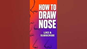 How to Draw Nose ✏️ | Easy & Cool Nose Drawing Tutorial | Like & Subscribe
