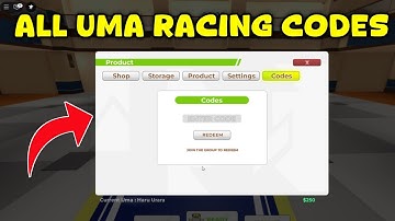 UMA Racing Codes [UPDATE 0.1] | Roblox
