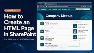 How to create and add a stunning HTML Page in SharePoint