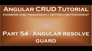 Angular resolve guard