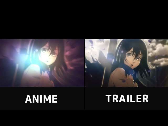 Anime Vs Trailer Comparison - Attack On Titan S4 Part 2 